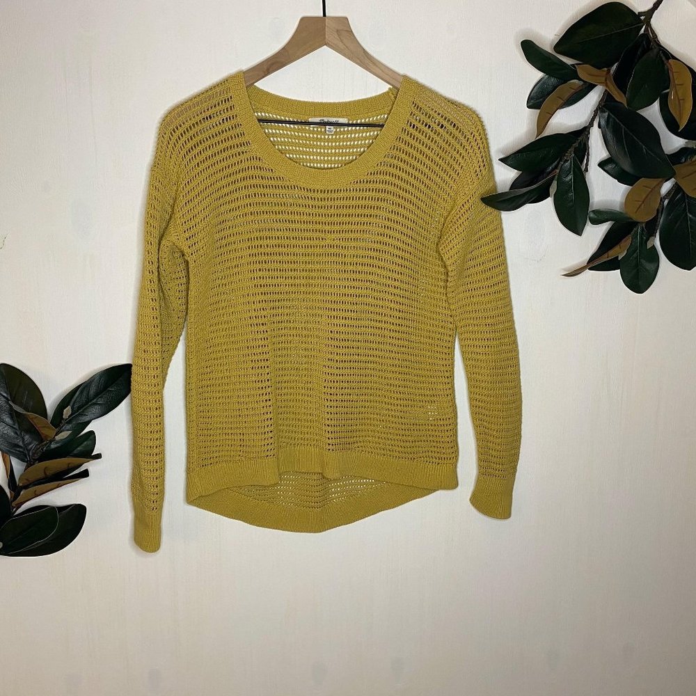 Madewell Northshore MustardYellow Pullover Sweater